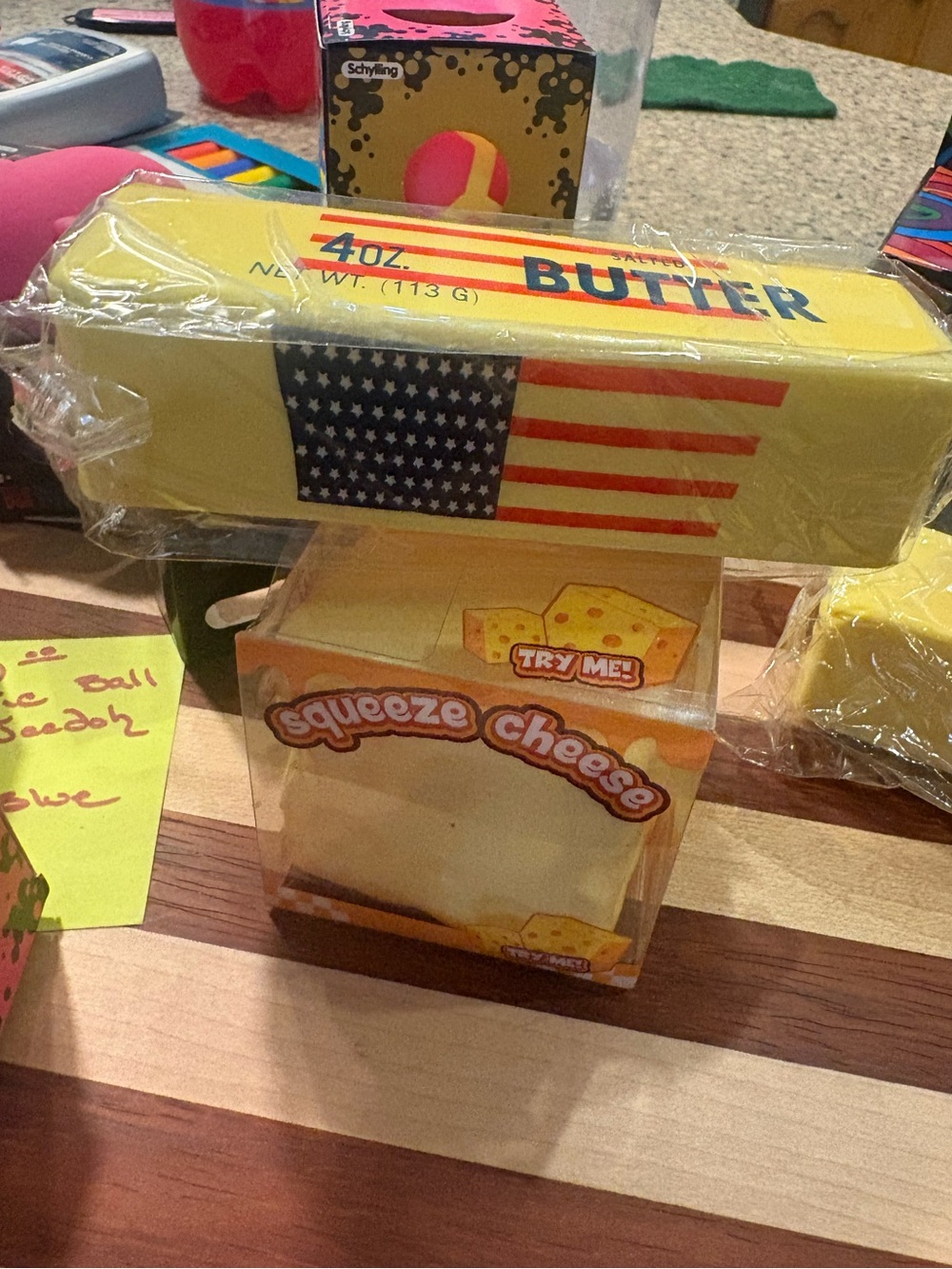 Squish Patriotic Butter 4oz & Squeeze Cheese Combo